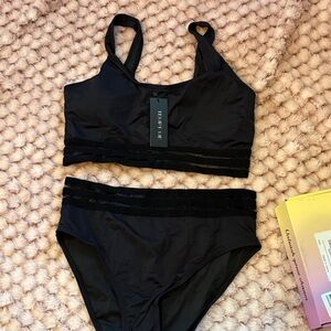 Tempt Me Black High-Waist Bikini Set